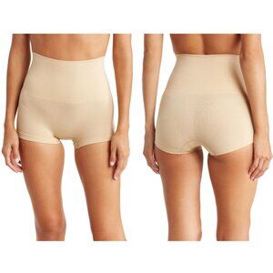 Body Beautiful‎ Seamless High Waist Boy Shorts Nude L / XL